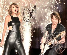 Taylor Swift & Keith Urban Signed 8x10 Authentic Original Autographs w/ COA