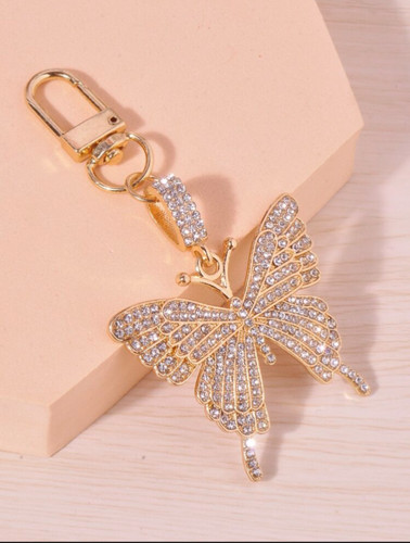 Butterfly keyring bag charm - butterfly, keyring/bag