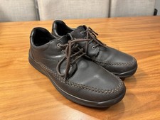 Men’s Leather Shoes Hotter Comfort Concept Dark Brown Size 9 Uk Good Condition