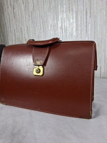 Vintage brown faux leather - vintage,