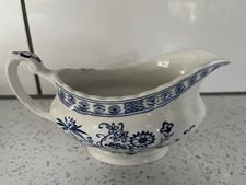 Gravy Jug Royal Staffordshire Willow Ironstone J&G Meakin Vintage 