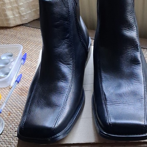 Barratts men black - barratts, leather