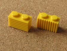 2 YELLOW LEGO 2877, BRICKS 1x2