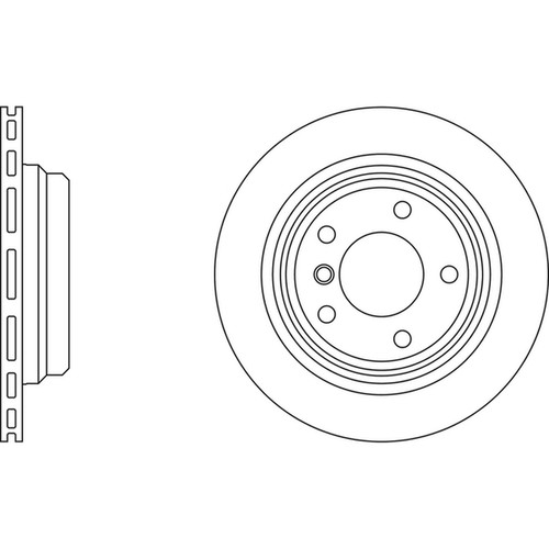 Brake discs vented for bmw - 2x,