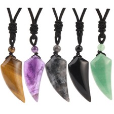 1PC Natural Crystal Wolf Tooth