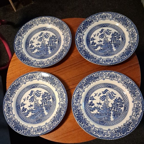 Set blue old willow - of,