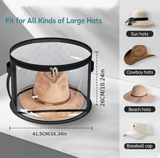 Clear Hat Box Storage Bag