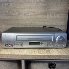 Sharp VC-MH704HM VHS Video Cassette Recorder Player Silver + Remote 