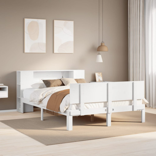 Bookcase bed solid pinewood - solid,