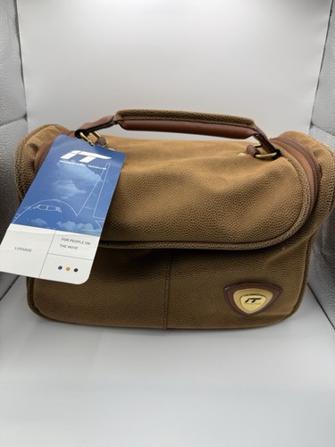Tan moleskin vanity case - it,