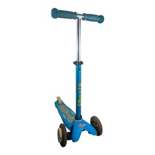 Mini Micro Deluxe Foldable Push Along Scooter Aqua/Yellow.