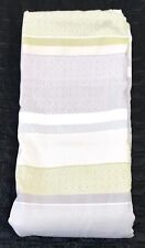 DEBENHAMS king GEO/FLORAL JACQUARD STRIPE DUVET COVER ONLY grey/beige/green VGC