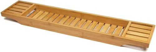 Bamboo bath tub caddy - bamboo,