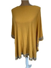 Lagenlook  Mustard Poncho One