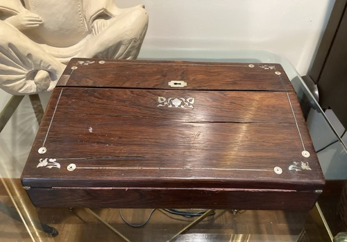 Antique rosewood travel - antique,