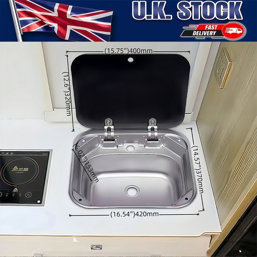 Stainless steel sink - stainless, rv