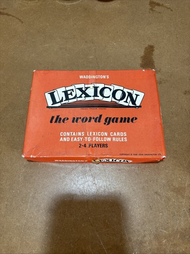 Vintage lexicon card game - lexicon,