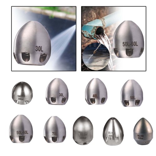 Sewer jetter nozzle - nozzle, pipe