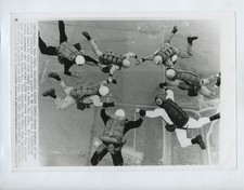 Skydiving Formation Texas Freefall VTG 1966 Photo Associated Press