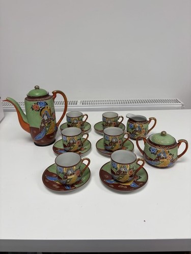 Vtg japanese satsuma tea - japanese, set