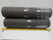 Black PVC Rubber Rough Top Incline Conveyor Belt 24"x72"L 3-Rolls 18' Total