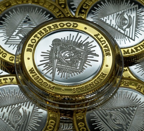 Freemasons masonic dual metal - freemasons,