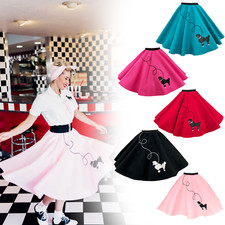 Hip Hop 50s Shop Womens Poodle Skirt Vintage Style Halloween or Dance Costume