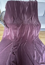 GORGEOUS EXTRA WIDE  VINTAGE VELVET DOOR  CURTAIN - PLUM - 2.2m Long x 1.6m Wide