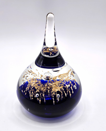 Vintage cobalt blue teardrop