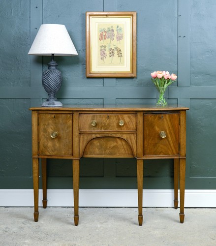Georgian bow fronted - fronted, sideboard