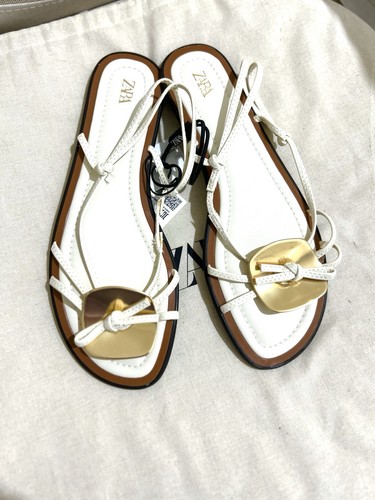 Zara nwt flat sandals - nwt,
