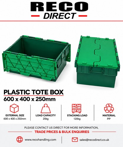 Medium used tote box - used,