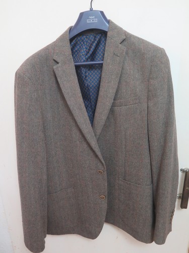 Men brown tweed blazer - brown,