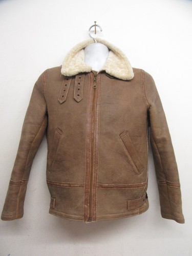 Vintage sheepskin leather - vintage,