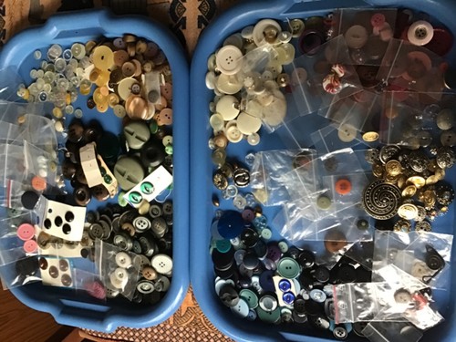 Vintage assorted buttons - vintage, buttons,