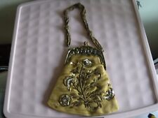 Antique style Evening handbag with beautiful flowers design 
