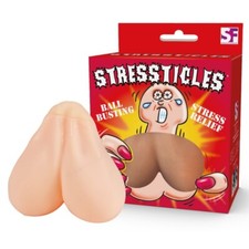 Stressticles Squeezable Testicles Stress Ball Relief Nutsack Funny Joke Gift Fun