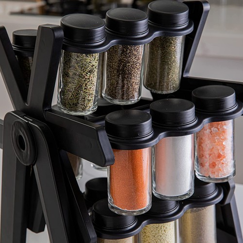 18pc glass spice jar - glass, set