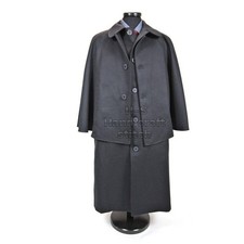Inverness Cape Coat Black Wool