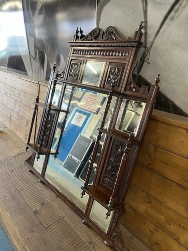 Victorian carved walnut - carved,