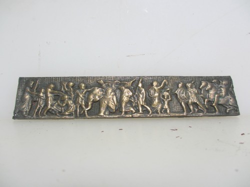 Victorian brass cherub plaque - victorian,