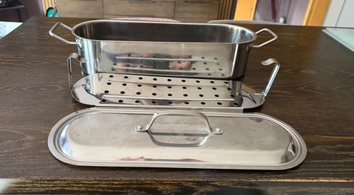 Stainless steel fish poacher - stainless,