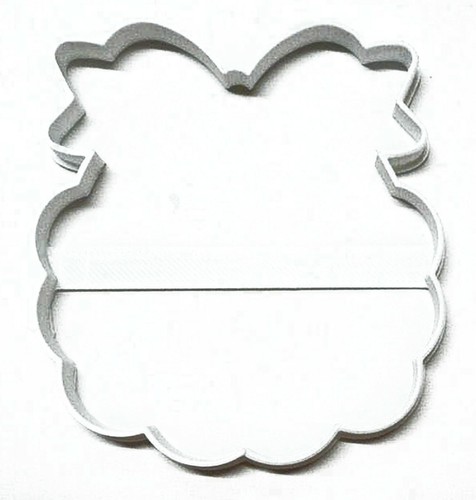 Baby bib outline ruffle - baby,