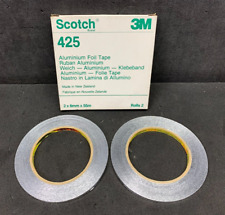 425 Scotch Brand Aluminium Foil Tape 6mm x 55m (3M LTD)(2 Rolls Per Box)