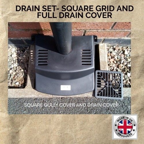 Drain cover and square gulley - square,