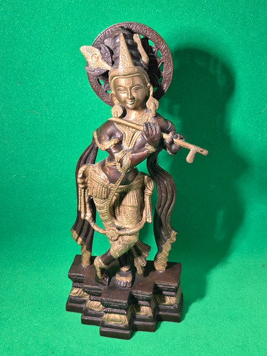 Bronze brass hindu god - 12'',