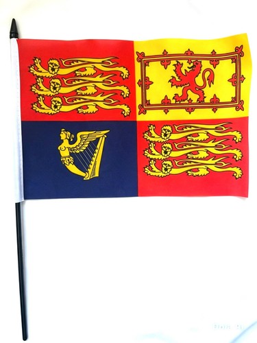 Royal standard hand waving - royal, uk