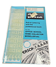 Vintage BLICK Dry Print Rub On