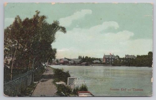 Old postcard bourne end - old,