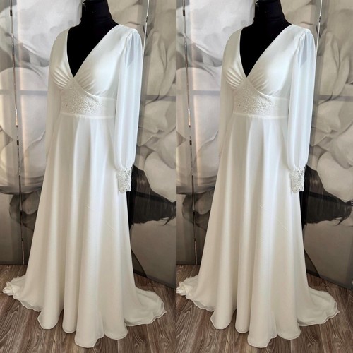 Elegant chiffon wedding - chiffon,